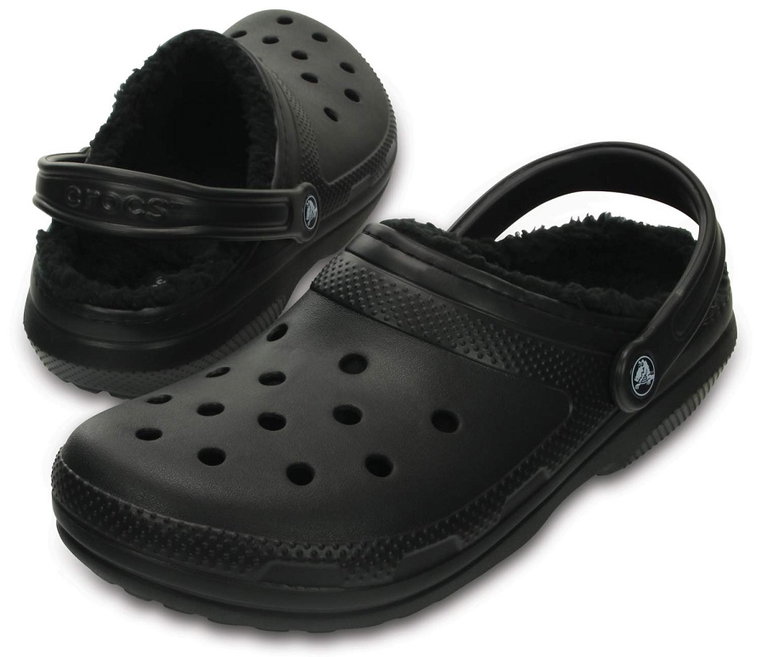 Crocs Classic Lined Clog (mit innenfutter) schwarz Sandale Sandale/Hausschuhe